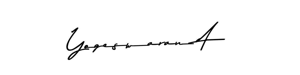 Use a signature maker to create a handwritten signature online. With this signature software, you can design (Asem Kandis PERSONAL USE) your own signature for name Yogeswaran A. Yogeswaran A signature style 9 images and pictures png