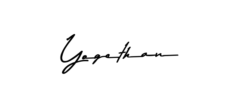 Design your own signature with our free online signature maker. With this signature software, you can create a handwritten (Asem Kandis PERSONAL USE) signature for name Yogethan. Yogethan signature style 9 images and pictures png