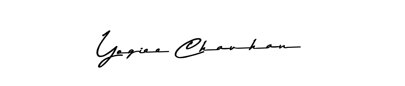 Yogiee Chauhan stylish signature style. Best Handwritten Sign (Asem Kandis PERSONAL USE) for my name. Handwritten Signature Collection Ideas for my name Yogiee Chauhan. Yogiee Chauhan signature style 9 images and pictures png