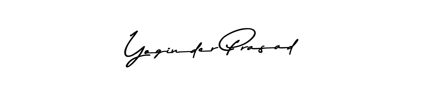 Use a signature maker to create a handwritten signature online. With this signature software, you can design (Asem Kandis PERSONAL USE) your own signature for name Yoginder Prasad. Yoginder Prasad signature style 9 images and pictures png