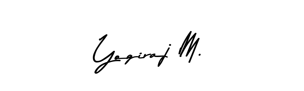 You should practise on your own different ways (Asem Kandis PERSONAL USE) to write your name (Yogiraj M.) in signature. don't let someone else do it for you. Yogiraj M. signature style 9 images and pictures png