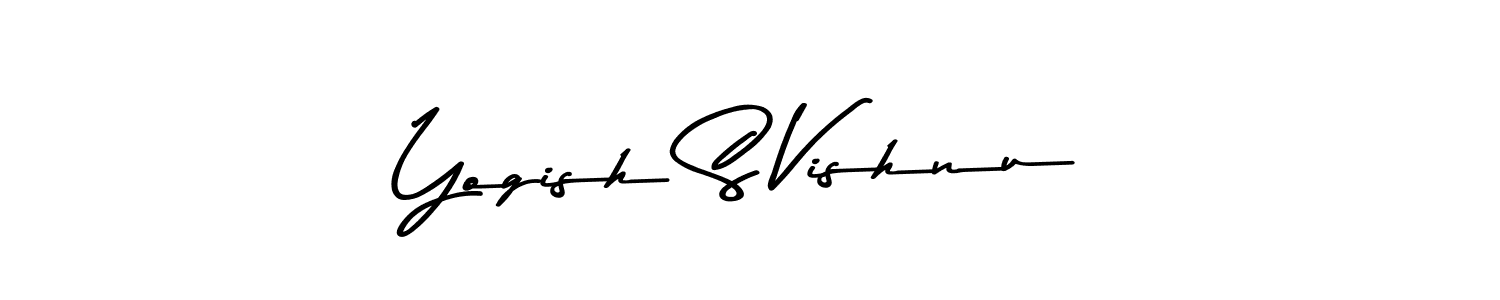 You should practise on your own different ways (Asem Kandis PERSONAL USE) to write your name (Yogish S Vishnu) in signature. don't let someone else do it for you. Yogish S Vishnu signature style 9 images and pictures png