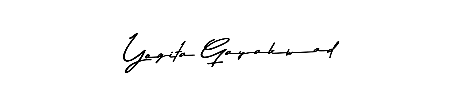if you are searching for the best signature style for your name Yogita Gayakwad. so please give up your signature search. here we have designed multiple signature styles  using Asem Kandis PERSONAL USE. Yogita Gayakwad signature style 9 images and pictures png