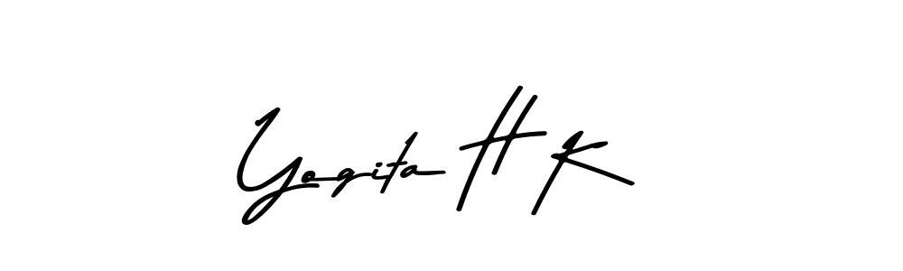 How to make Yogita H K signature? Asem Kandis PERSONAL USE is a professional autograph style. Create handwritten signature for Yogita H K name. Yogita H K signature style 9 images and pictures png