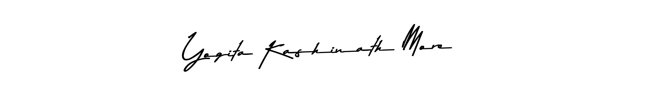 Make a beautiful signature design for name Yogita Kashinath More. With this signature (Asem Kandis PERSONAL USE) style, you can create a handwritten signature for free. Yogita Kashinath More signature style 9 images and pictures png