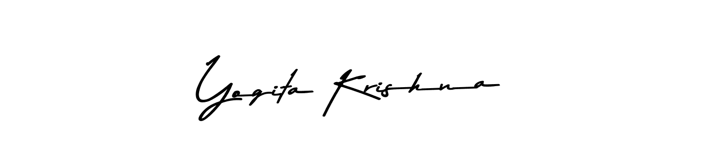 Use a signature maker to create a handwritten signature online. With this signature software, you can design (Asem Kandis PERSONAL USE) your own signature for name Yogita Krishna. Yogita Krishna signature style 9 images and pictures png
