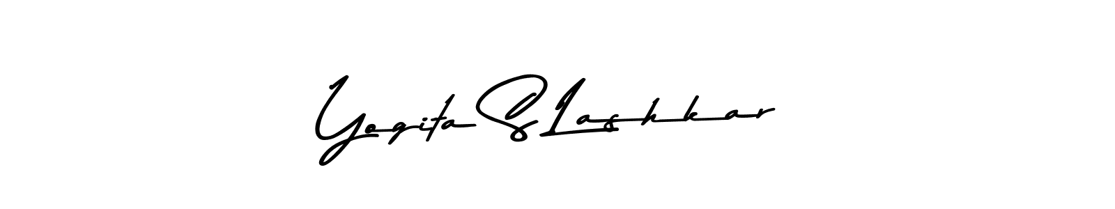 You should practise on your own different ways (Asem Kandis PERSONAL USE) to write your name (Yogita S Lashkar) in signature. don't let someone else do it for you. Yogita S Lashkar signature style 9 images and pictures png