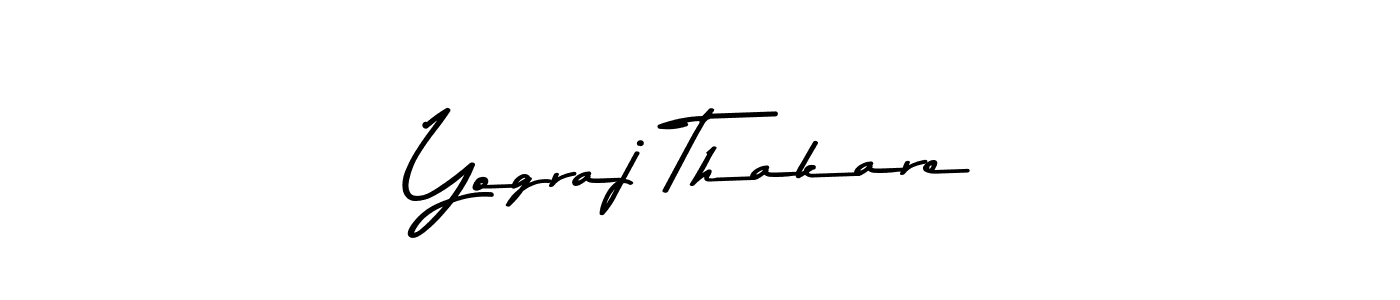 if you are searching for the best signature style for your name Yograj Thakare. so please give up your signature search. here we have designed multiple signature styles  using Asem Kandis PERSONAL USE. Yograj Thakare signature style 9 images and pictures png