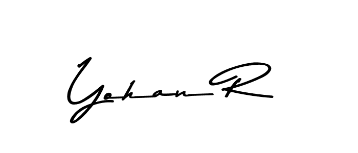 Use a signature maker to create a handwritten signature online. With this signature software, you can design (Asem Kandis PERSONAL USE) your own signature for name Yohan R. Yohan R signature style 9 images and pictures png