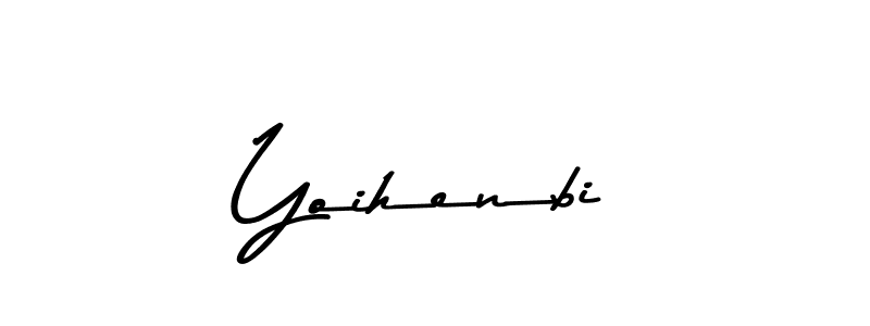 How to make Yoihenbi name signature. Use Asem Kandis PERSONAL USE style for creating short signs online. This is the latest handwritten sign. Yoihenbi signature style 9 images and pictures png