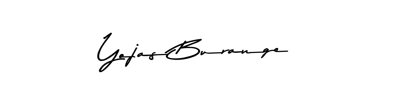 Yojas Burange stylish signature style. Best Handwritten Sign (Asem Kandis PERSONAL USE) for my name. Handwritten Signature Collection Ideas for my name Yojas Burange. Yojas Burange signature style 9 images and pictures png
