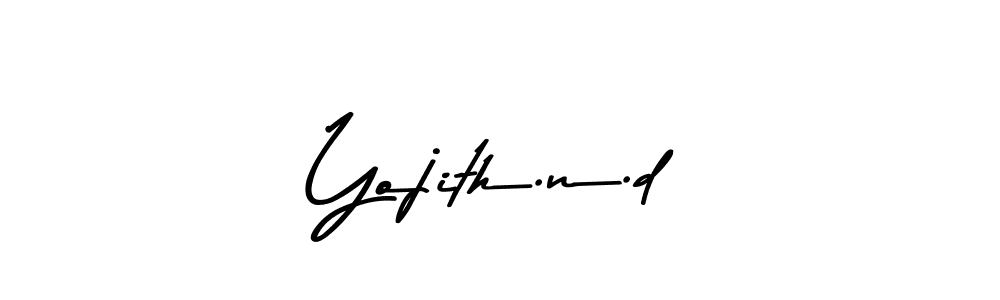 This is the best signature style for the Yojith.n.d name. Also you like these signature font (Asem Kandis PERSONAL USE). Mix name signature. Yojith.n.d signature style 9 images and pictures png