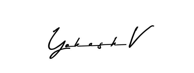 Similarly Asem Kandis PERSONAL USE is the best handwritten signature design. Signature creator online .You can use it as an online autograph creator for name Yokesh V. Yokesh V signature style 9 images and pictures png