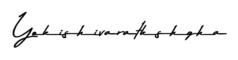 Discover the perfect balance of readability and style for Yokishivaratkshgha with Asem Kandis PERSONAL USE font. Create your dream signature today. Yokishivaratkshgha signature style 9 images and pictures png