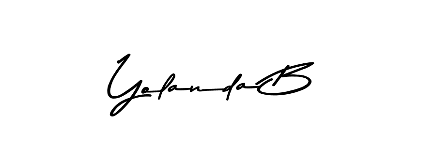 Similarly Asem Kandis PERSONAL USE is the best handwritten signature design. Signature creator online .You can use it as an online autograph creator for name Yolanda B. Yolanda B signature style 9 images and pictures png
