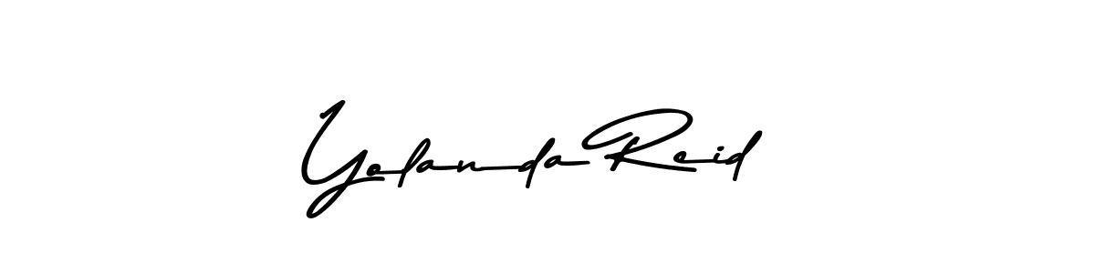 Yolanda Reid stylish signature style. Best Handwritten Sign (Asem Kandis PERSONAL USE) for my name. Handwritten Signature Collection Ideas for my name Yolanda Reid. Yolanda Reid signature style 9 images and pictures png