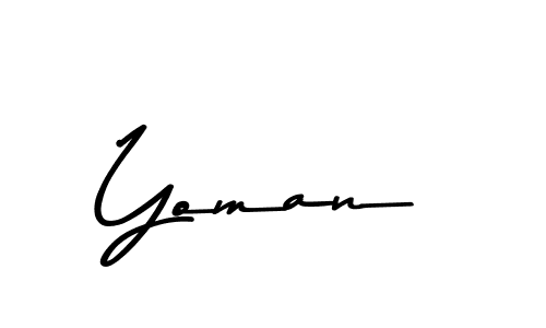 How to make Yoman signature? Asem Kandis PERSONAL USE is a professional autograph style. Create handwritten signature for Yoman name. Yoman signature style 9 images and pictures png