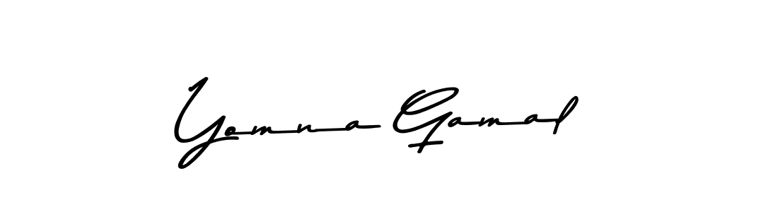 Also we have Yomna Gamal name is the best signature style. Create professional handwritten signature collection using Asem Kandis PERSONAL USE autograph style. Yomna Gamal signature style 9 images and pictures png