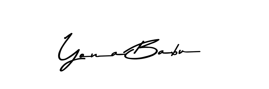 Use a signature maker to create a handwritten signature online. With this signature software, you can design (Asem Kandis PERSONAL USE) your own signature for name Yona Babu. Yona Babu signature style 9 images and pictures png