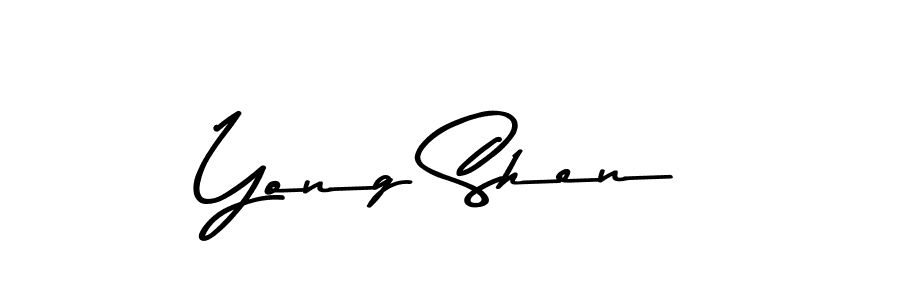 This is the best signature style for the Yong Shen name. Also you like these signature font (Asem Kandis PERSONAL USE). Mix name signature. Yong Shen signature style 9 images and pictures png