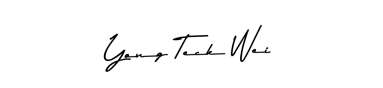 Design your own signature with our free online signature maker. With this signature software, you can create a handwritten (Asem Kandis PERSONAL USE) signature for name Yong Teck Wei. Yong Teck Wei signature style 9 images and pictures png