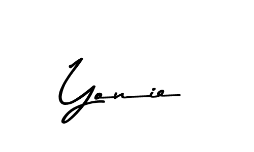 Yonie stylish signature style. Best Handwritten Sign (Asem Kandis PERSONAL USE) for my name. Handwritten Signature Collection Ideas for my name Yonie. Yonie signature style 9 images and pictures png