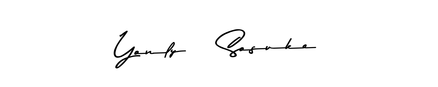 How to Draw Yonly    Sosuke signature style? Asem Kandis PERSONAL USE is a latest design signature styles for name Yonly    Sosuke. Yonly    Sosuke signature style 9 images and pictures png