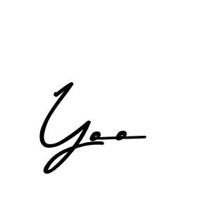 Yoo stylish signature style. Best Handwritten Sign (Asem Kandis PERSONAL USE) for my name. Handwritten Signature Collection Ideas for my name Yoo. Yoo signature style 9 images and pictures png
