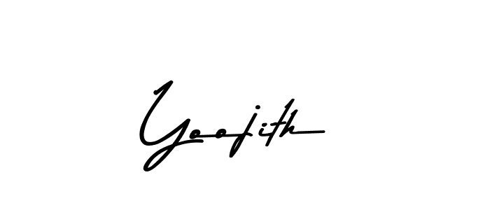 How to make Yoojith signature? Asem Kandis PERSONAL USE is a professional autograph style. Create handwritten signature for Yoojith name. Yoojith signature style 9 images and pictures png