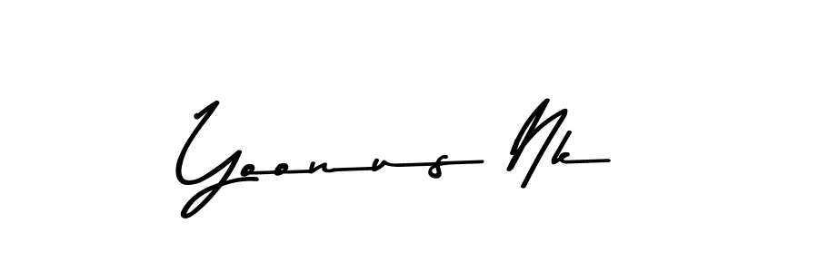 Use a signature maker to create a handwritten signature online. With this signature software, you can design (Asem Kandis PERSONAL USE) your own signature for name Yoonus Nk. Yoonus Nk signature style 9 images and pictures png