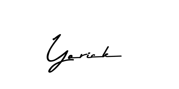 Also we have Yorick name is the best signature style. Create professional handwritten signature collection using Asem Kandis PERSONAL USE autograph style. Yorick signature style 9 images and pictures png