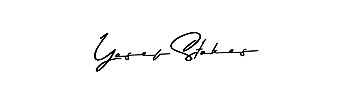 Yosef Stokes stylish signature style. Best Handwritten Sign (Asem Kandis PERSONAL USE) for my name. Handwritten Signature Collection Ideas for my name Yosef Stokes. Yosef Stokes signature style 9 images and pictures png