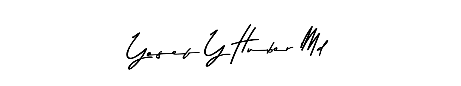 Also You can easily find your signature by using the search form. We will create Yosef Y Huber Md name handwritten signature images for you free of cost using Asem Kandis PERSONAL USE sign style. Yosef Y Huber Md signature style 9 images and pictures png
