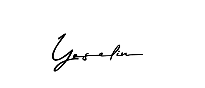 How to make Yoselin signature? Asem Kandis PERSONAL USE is a professional autograph style. Create handwritten signature for Yoselin name. Yoselin signature style 9 images and pictures png