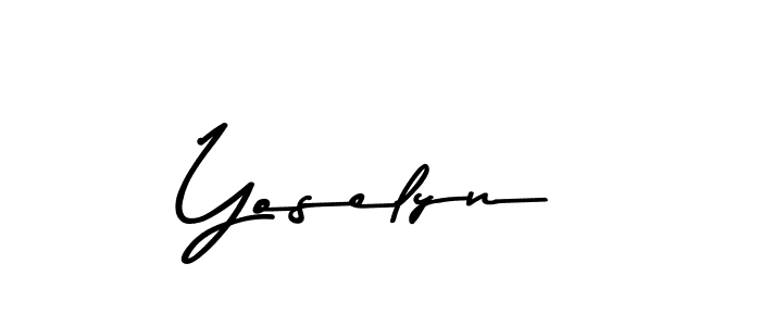 Yoselyn stylish signature style. Best Handwritten Sign (Asem Kandis PERSONAL USE) for my name. Handwritten Signature Collection Ideas for my name Yoselyn. Yoselyn signature style 9 images and pictures png