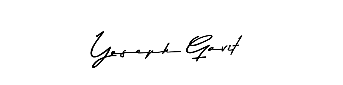 Use a signature maker to create a handwritten signature online. With this signature software, you can design (Asem Kandis PERSONAL USE) your own signature for name Yoseph Gavit. Yoseph Gavit signature style 9 images and pictures png