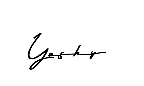 Yoshy stylish signature style. Best Handwritten Sign (Asem Kandis PERSONAL USE) for my name. Handwritten Signature Collection Ideas for my name Yoshy. Yoshy signature style 9 images and pictures png