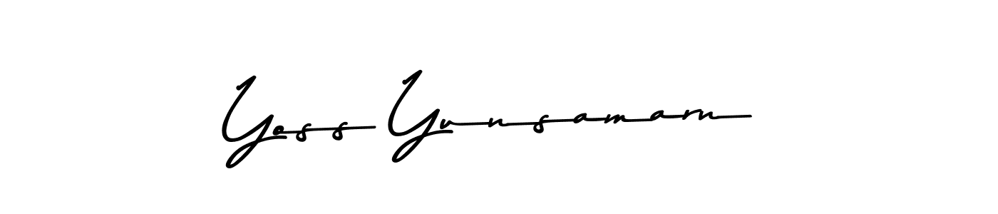 Make a beautiful signature design for name Yoss Yunsamarn. Use this online signature maker to create a handwritten signature for free. Yoss Yunsamarn signature style 9 images and pictures png