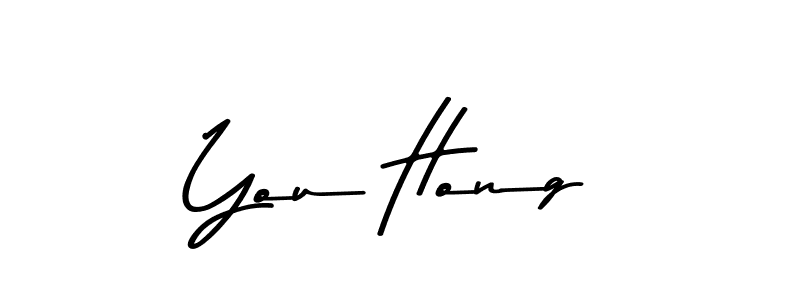 Make a beautiful signature design for name You Hong. With this signature (Asem Kandis PERSONAL USE) style, you can create a handwritten signature for free. You Hong signature style 9 images and pictures png