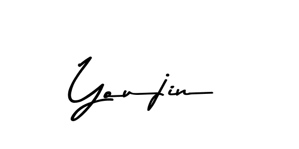 Create a beautiful signature design for name Youjin. With this signature (Asem Kandis PERSONAL USE) fonts, you can make a handwritten signature for free. Youjin signature style 9 images and pictures png