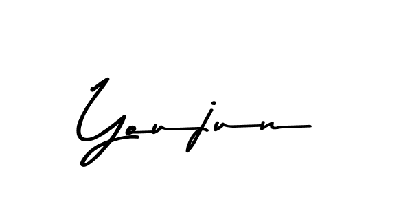 Also You can easily find your signature by using the search form. We will create Youjun name handwritten signature images for you free of cost using Asem Kandis PERSONAL USE sign style. Youjun signature style 9 images and pictures png
