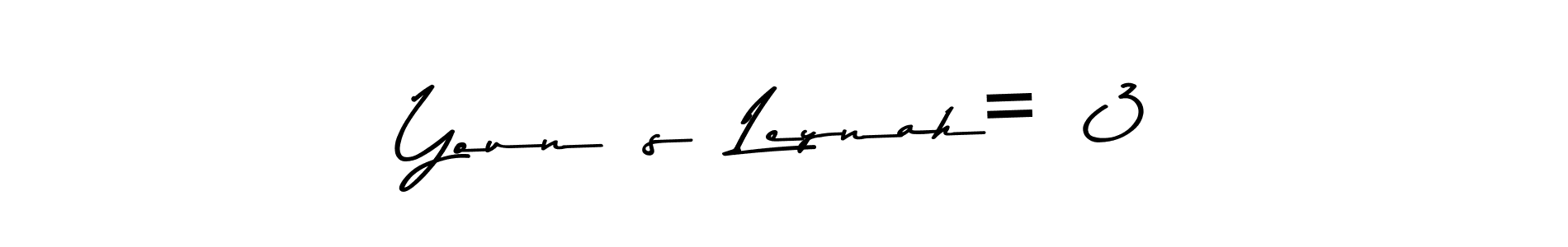 This is the best signature style for the Younés  Leynah= <3 name. Also you like these signature font (Asem Kandis PERSONAL USE). Mix name signature. Younés  Leynah= <3 signature style 9 images and pictures png