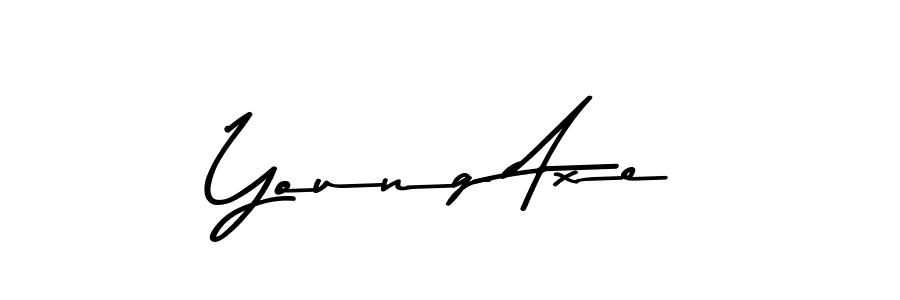 Design your own signature with our free online signature maker. With this signature software, you can create a handwritten (Asem Kandis PERSONAL USE) signature for name Young Axe. Young Axe signature style 9 images and pictures png