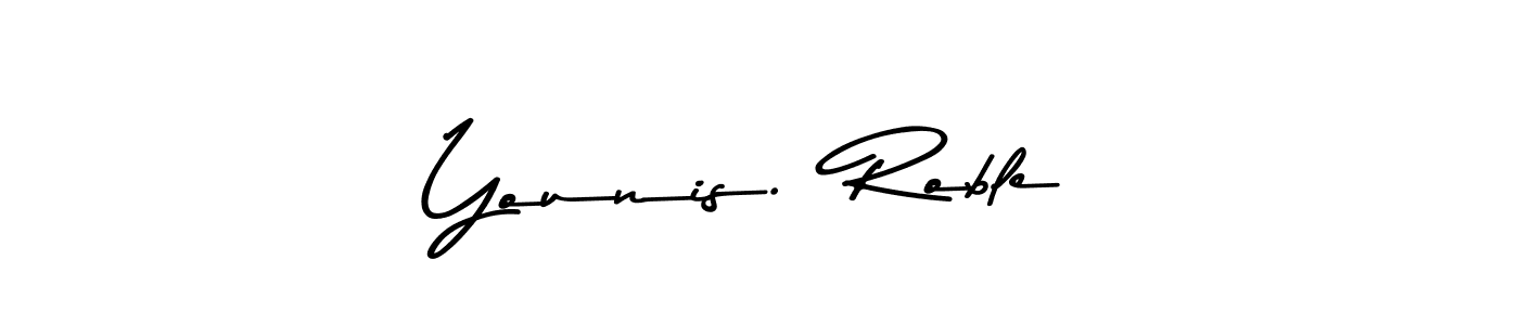 How to make Younis.  Roble name signature. Use Asem Kandis PERSONAL USE style for creating short signs online. This is the latest handwritten sign. Younis.  Roble signature style 9 images and pictures png