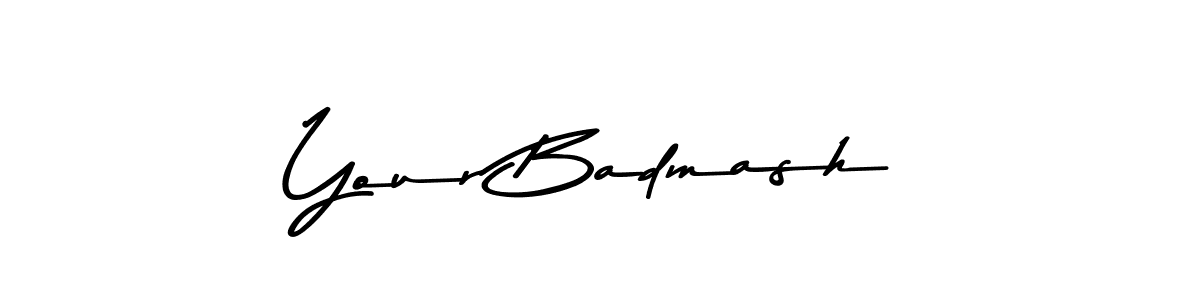 How to make Your Badmash name signature. Use Asem Kandis PERSONAL USE style for creating short signs online. This is the latest handwritten sign. Your Badmash signature style 9 images and pictures png