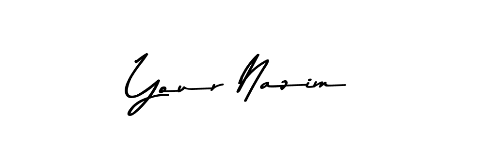 You should practise on your own different ways (Asem Kandis PERSONAL USE) to write your name (Your Nazim) in signature. don't let someone else do it for you. Your Nazim signature style 9 images and pictures png