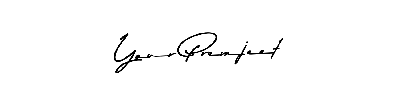 How to make Your Premjeet name signature. Use Asem Kandis PERSONAL USE style for creating short signs online. This is the latest handwritten sign. Your Premjeet signature style 9 images and pictures png