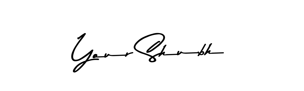 How to make Your Shubh name signature. Use Asem Kandis PERSONAL USE style for creating short signs online. This is the latest handwritten sign. Your Shubh signature style 9 images and pictures png