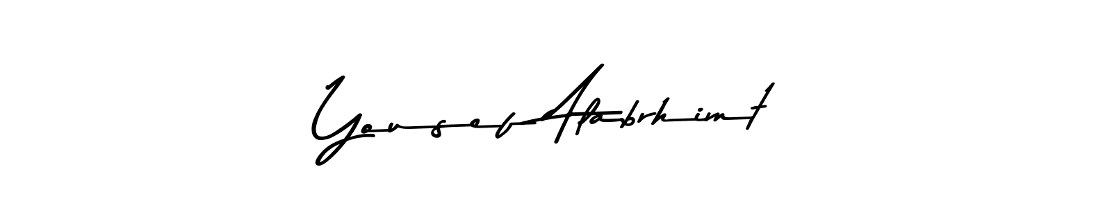 You should practise on your own different ways (Asem Kandis PERSONAL USE) to write your name (Yousef Alabrhimt) in signature. don't let someone else do it for you. Yousef Alabrhimt signature style 9 images and pictures png