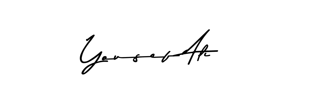 Make a beautiful signature design for name Yousef Ali. With this signature (Asem Kandis PERSONAL USE) style, you can create a handwritten signature for free. Yousef Ali signature style 9 images and pictures png